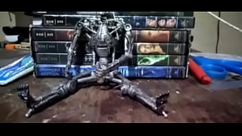 Preview 4 of Sunny Leon And Hasbant Xxx - Terminator T800 JERKING OFF STOPMOTION