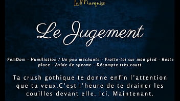 Preview 1 of Forced Thai Throat - Le Jugement - French JOI Goth gf