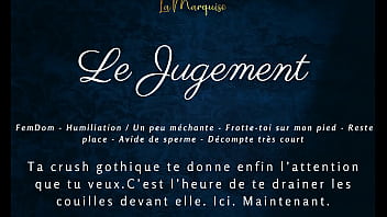 Preview 4 of Forced Thai Throat - Le Jugement - French JOI Goth gf