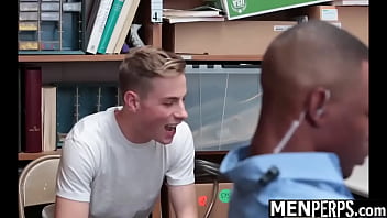 Preview 1 of Sunny Fucking Nude Images - Straight Shoplifter Caught Hiding Stolen Merchandise in His Backpack and Gets Blacked - Menperps