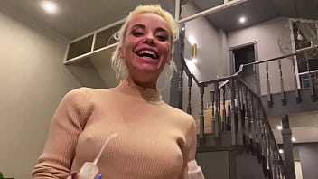 Preview 1 of Banet Ze8ar - Blowjob with dirty talk with crazy Ukrainian ballerina Lara Frost