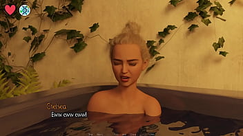 Preview 3 of Xxxcc New - Elmwood University #12 - Brunette Cheerleader Loves To Dirty Talk Into My Ear. She Thanked Me For Fucking Her in The Hot Tub