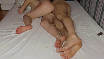 Preview 3 of Karlen Moya - StepSon caught StepMother naked in bed and Fucked brazenly from behind.