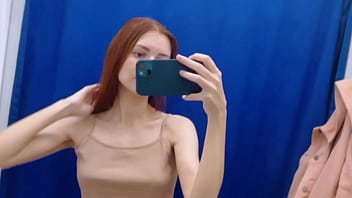 Preview 1 of Abg Bokg - panties got wet in the fitting room and I could not resist stroking the pussy