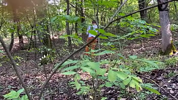 Preview 1 of She Male Toy Wank - In the forest with a lover!! It&#039_s amazing to fuck with someone else&#039_s husband!! It drives me crazy when he cums inside me!