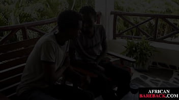 Preview 1 of Fotboll Sec - African twink barebacked by amateur bf after tugjob