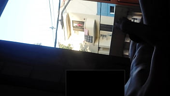 Preview 3 of Dog Fucking Girl Ass - Flash dick masturbation to curious neighbor that look many times