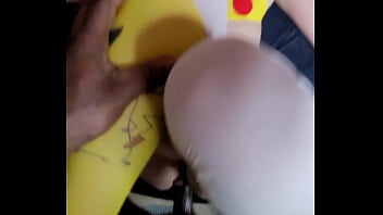 Preview 1 of Hands Tawsing - Hot French girl doing Pikachu cosplay getting pounded