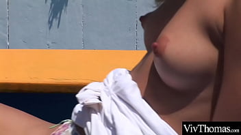 Preview 4 of Thailand Boss - Stunning blondes enjoy lesbian sex on a lake