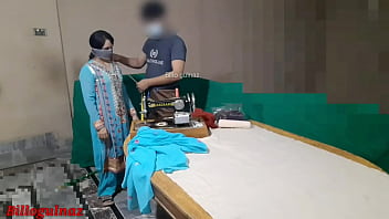 Preview 1 of Xxx Tata Garl - Desi housewife fucked by tailor very hot and clear hindi audio.desi indian bhabhi went to get clothes stitched then tailor fucked her