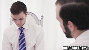 Preview 1 of Bilakd Fast - Handsome Alex Tanner having interview with Tucker Barrett to see if he is ready for the next step. Alex is nervous but Tucker make sure everything is okay.