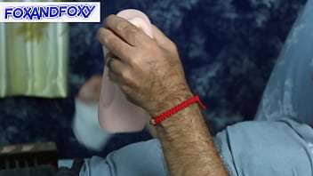 Preview 1 of Fff Ooo - Helping hand: I caught masturbating step dad with new sex toy and helped him masturbate and cum