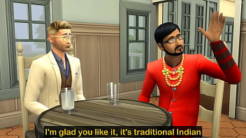 Preview 1 of Lietelboy Xxx - Husband shares his Indian wife with his American friend - Desi first time sex with another man