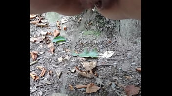 Preview 2 of Son Fuck Egyptian Mom - Wife pissing in the woods