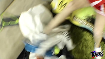 Preview 4 of 3some Lessy - Tiny blonde white girl enjoys fucking big black cock for sport ft Hope Harper