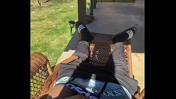 Preview 2 of Firced My Mom - Backyard jack off