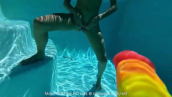 Preview 4 of Horse Six Xxx Girl - Camsoda - Amateur Teen Masturbates Underwater With Favorite Dildo
