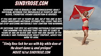 Preview 1 of Norway K Hejta - Sindy Rose fuck her ass with big white done at the desert dunes &amp_ anal prolapse