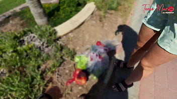 Preview 1 of Middle Babys - A stranger helped me bring food and for that I had sex with him
