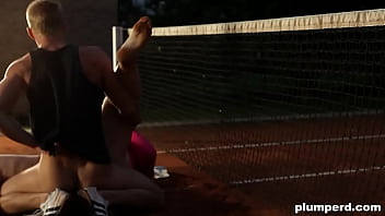 Preview 4 of Nun Devil Porn - How much for a tennis lesson?