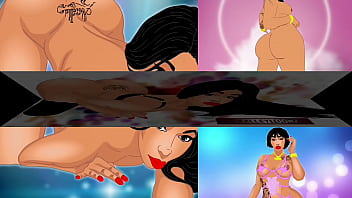Preview 2 of Tube E Tranny - The ultimate cartoon compilation of big booty trannys becoming toons - cocks &amp_ ass cheeks,  perfect combination