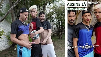 Preview 2 of Old Stag - Bastidores - Felipinho &amp_ Lucas Ferrari &amp_ Rick Vilela - Bareback (Entrando com bola e tudo)