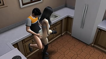 Preview 3 of Lesbo Malaysian - Старается поиметь молодую жену на каждой поверхности дома