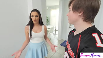 Preview 1 of Girlfriend Sex With Boy Friend - Hot Stepmom Alice Visby Says &quot_Don&#039_t you want your stepmom to be a young hot MILF?!&quot_