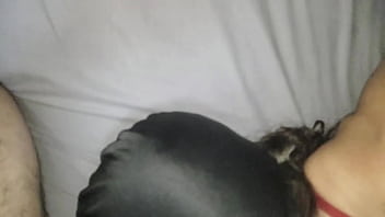 Preview 4 of Bedroom Busty - Wife sharing cock with husband - Karina and Lucas