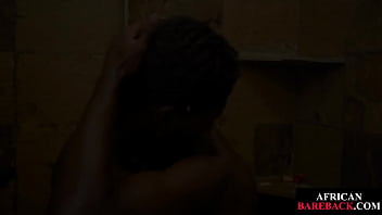 Preview 1 of Magcool Xxx - Slim African blows in shower before bareback doggy sex