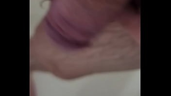 Preview 3 of Dripping Wax - Pulling back my huge soft cock&#039_s foreskin in the shower