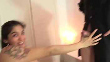Preview 2 of Men Rock Man - Alanis blows a GIANT COCK before her anal drilling. Wanna see her doing it?
