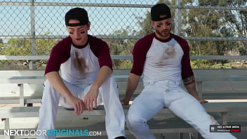 Preview 1 of Gf And Bf Homemade - NextDoorStudios - Jock Blain O&#039_Connor Secretly Has The Hots for Hunk Teammate -  Masyn Thorne -