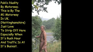 Preview 1 of Wearing Creampie - Public Exhib By Motorway