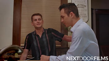 Preview 2 of Chloe Enjoy - Twink Catches BF Cheating,  Hooks Up With Cheater - Trevor Harris,  Jayden Marcos - NextDoorFilms