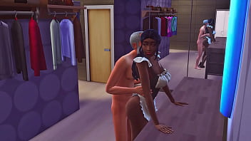 Preview 2 of Fanta 3d - Idoso comendo empregada gostosa// The sims 4//hentai