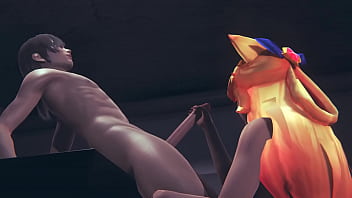 Preview 4 of Lesbian Waqx - LOL Hentai - Ahri Star Guardian Handjob - Japanese Asian Manga Anime Film Game Porn
