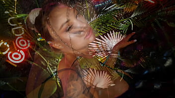 Preview 2 of Xxx Sunny Lone Videos - Sexy Monika Fox In Black Bodysuit Fucking Himself In All Holes With Huge Dildos