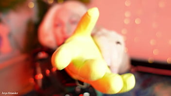 Preview 1 of Kira Mia Anal Mom - ASMR video - yellow household gloves
