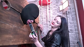 Preview 3 of Mom In Law Bdsm - Watch as Dominatrix Nika teaches her how to deep suck a dildo!