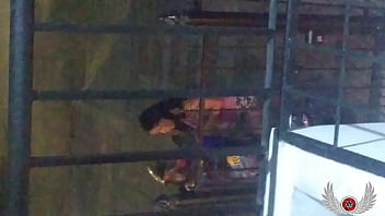 Preview 4 of Xnxxr Polise - Showing off as a whore in the streets of Colombia,  I flirt in public with a security officer (Vigilante) and end up sucking his cock. Then I leave as a prostitute with an unknown car that hires me as a street slut (hidden camera spy)