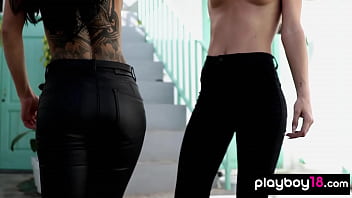 Preview 2 of Homo Laki - Spanish lesbians Lorena Hidalgo and Estefania Pahe sprinkling each other