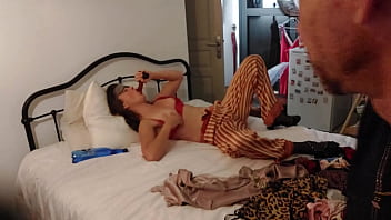 Preview 1 of Ten Year Old Sex - 986 - Clothed Rose Satin Panty White Slut,  Fuck Spandex Pants,  Doggystyle,  POV,  Dirty French Talk,  Licking Ass Hole