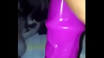 Preview 1 of Small Hot Sex Spits Accidental - My wife with big horsedildo for first time