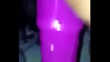 Preview 4 of Small Hot Sex Spits Accidental - My wife with big horsedildo for first time