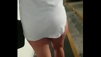 Preview 2 of School Sex Litel - Grocery shopping without underwear public