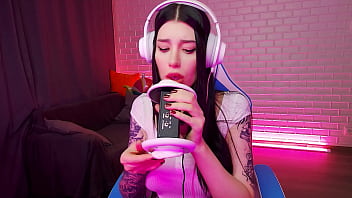 Preview 3 of Holipu Sex - ASMR GORGEOUS TEEN LICK YOU. HONEY HAZE