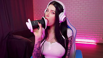 Preview 4 of Holipu Sex - ASMR GORGEOUS TEEN LICK YOU. HONEY HAZE