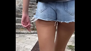 Preview 2 of Mom With Monster Size Cock - TEEN ALMOST CAUGHT FUCKING IN TOURIST HOTSPOT - RISKY PUBLIC SEX