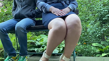 Preview 1 of Sony Leon Sex Vidio - Huge panties were wet after pissing in the park